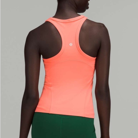Lululemon Align Waist Length Racerback Tank Top Raspberry Cream Nulu Size 6 Smal - Picture 3 of 8
